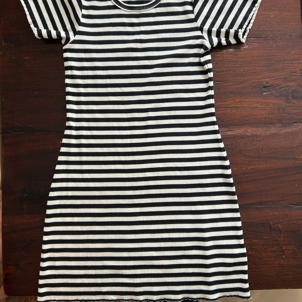 Crewcuts kids Monochrome Striped dress